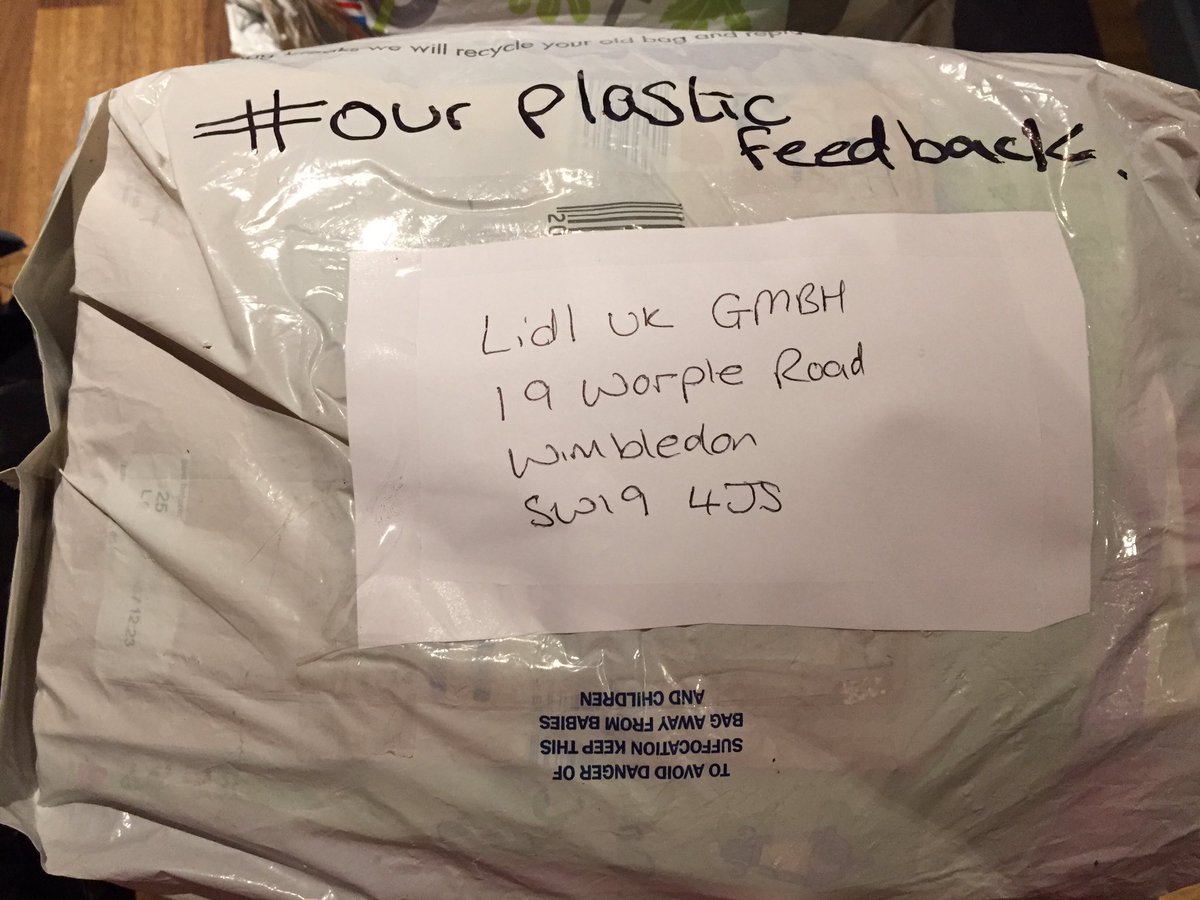 This little lot is being sent back to #lidl #ourplasticfeedback