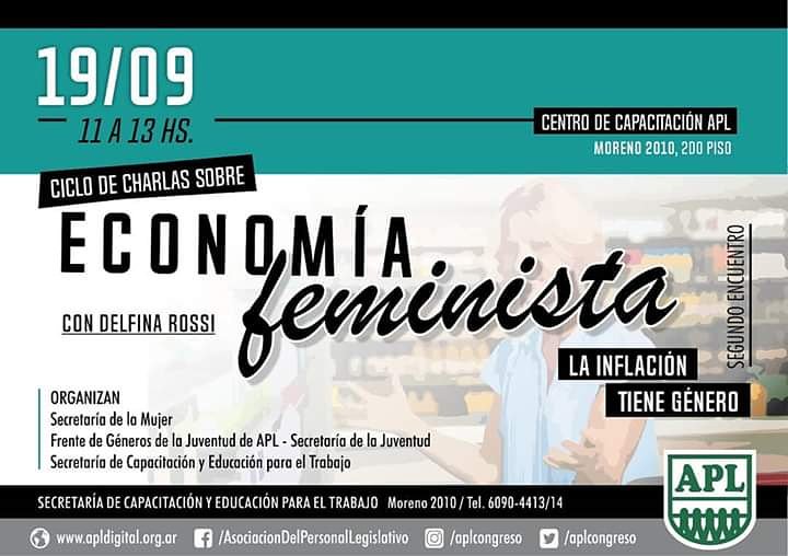 felipesanz_APL's tweet photo. #economíafeminista
Ciclo de charlas sobre economía
Segundo encuentro: La inflación tiene género.
Jueves 19 de septiembre, de 11.00 a 13.00 horas.
Centro de Capacitación APL
#feminismos #sindicalismo #apl2019 #aplcongreso #NDP15años https://t.co/0PDtgfaUBC