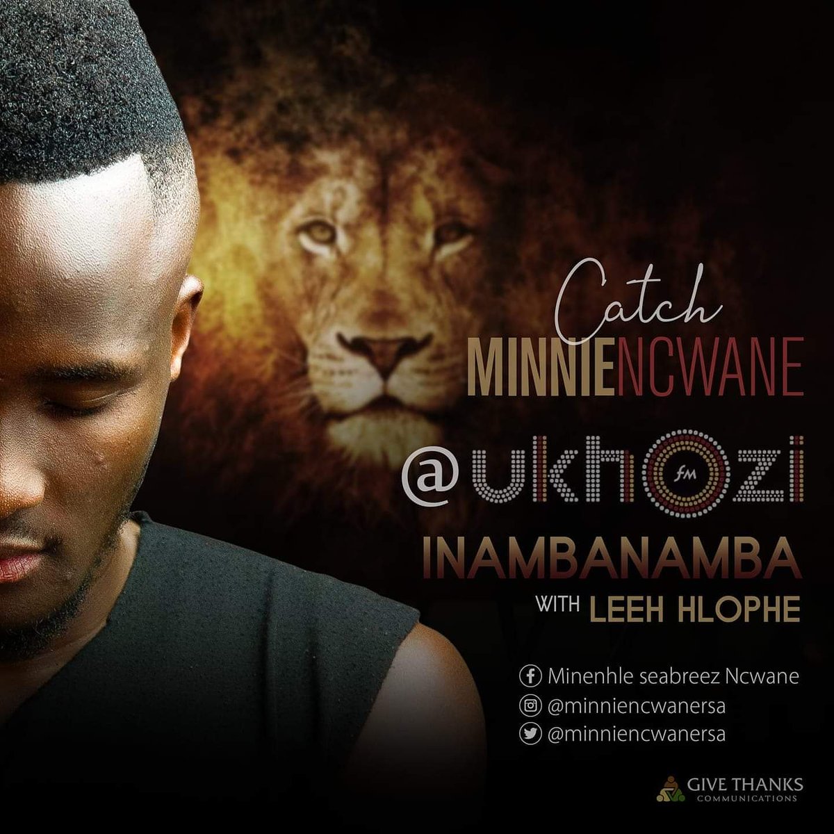 DreamersArtist's tweet photo. Greetings 💥 💥💥 💥 

Catch @MinnieNcwaneRsa This Coming Friday @UkhoziFm(I NambaNamba) With Leeh Hlophe

Time: 23:00
Frequency: 90.8 MHz FM

He will be Also Announcing The Date, Time, Venue For His Fourth Concert 🔮 🔥 💯 👑 ♥

Please Share And Spread The News 🙏 https://t.co/YJAlfhLueg