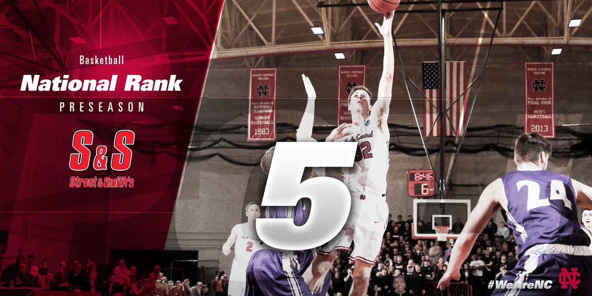 .<a href="/NCCMBB/">North Central College Men's Basketball</a> No. 5 in <a href="/SSyearbooks/">Street & Smith's</a> <a href="/NCAADIII/">NCAA Division III</a> Top 10 Preseason Rankings: bit.ly/306ltym #WeAreNC 🏀