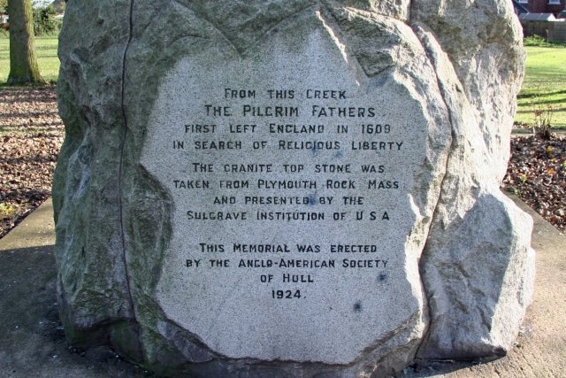 GSMD's tweet photo. Today marks the 399th anniversary of the #Mayflower setting sail from England to the New World. 

A follower shared this pic of the #PilgrimFathersMemorial in Immingham, UK 🇬🇧🌸

#MayflowerDay #GSMD #MayflowerSociety https://t.co/tjWiUBHVDz