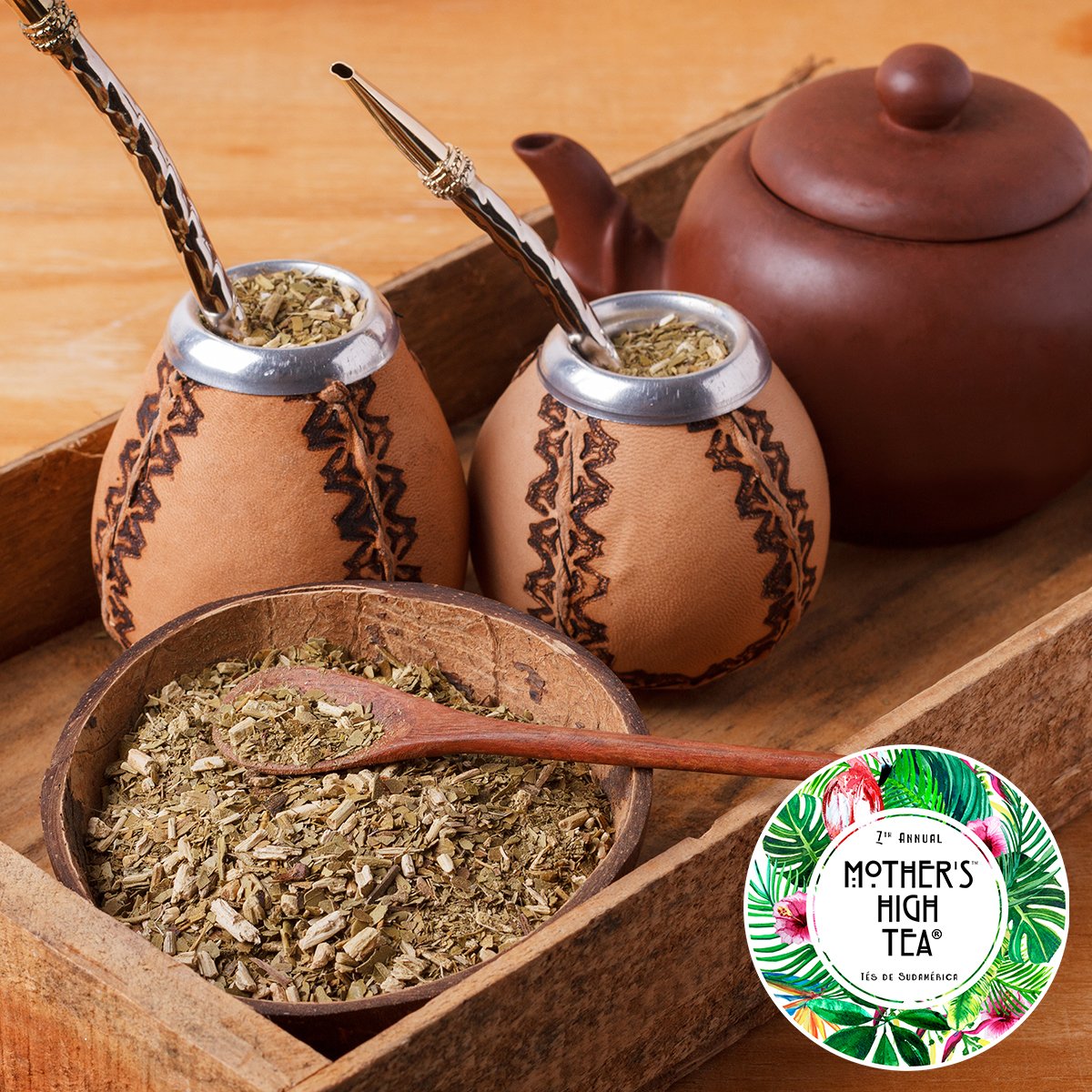 MothersHighTea's tweet photo. Are you coming this Friday to the 7th Annual Mother's High Tea? It won't be the same without you! Join us as we explore the yerba mate region of South America. The speaker theme is "personal and community wellness". Tickets at  https://t.co/PEze15jrxm https://t.co/SOZoCnxAi0