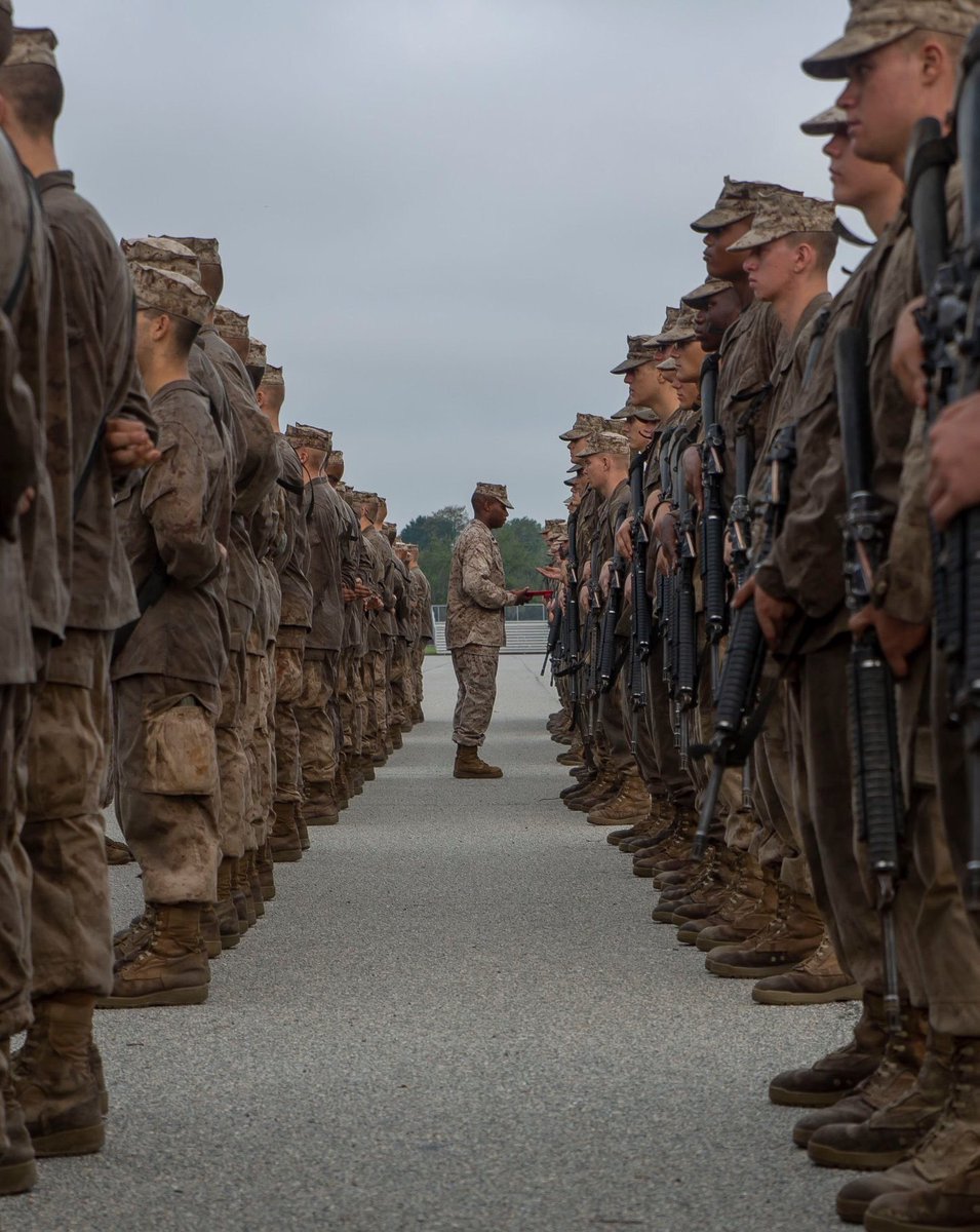 MCRDPI's tweet photo. Earned, Never Given

Delta Company completed the Crucible and earned their Eagle, Globe and Anchors Saturday morning on Parris Island.
.
.
.
#WeMakeMarines #ParrisIsland #EarnedNeverGiven #EGA https://t.co/wqQUNjqebC
