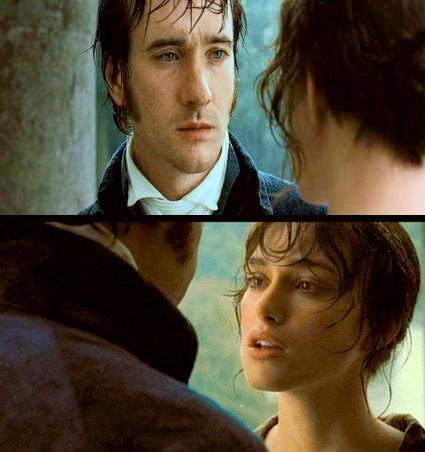 LilyJaniak's tweet photo. Dear #JaneAusten twitter, what do you make of the moment in the Keira Knightley P&amp;P when, right after Lizzy rejects Darcy's 1st proposal, they lean in, all sexy, in the rain, like they might kiss? Is it surfacing the subtext or totally contrary to the moment &amp; Lizzy's character? https://t.co/LvpF4L1dcW