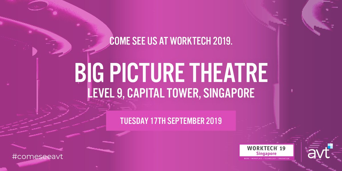 avttech's tweet image. Worktech Singapore is here! We’re showing off the latest advancements in boardroom technology. It’s all here at Worktech, so come see avt and have a chat with our solutions specialists! 

#comeseeavt #worktech19