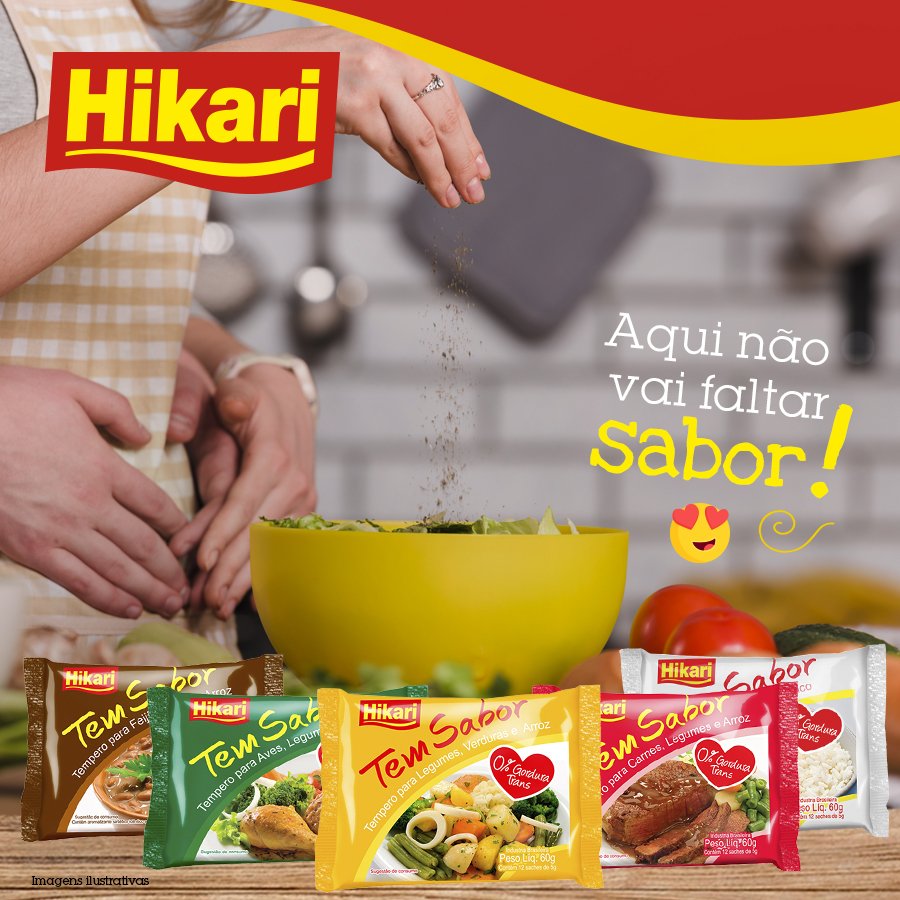 Hikari_Brasil's tweet photo. Quem tal começar a semana deixando seus pratos com mais sabor!

Nossa linha de temperos Tem Sabor é completa para diversas receitas!

🍽🍛😋

#experimente #Hikari #Aquitemsabor #Temsabor #tempero https://t.co/bCME1oQjsz