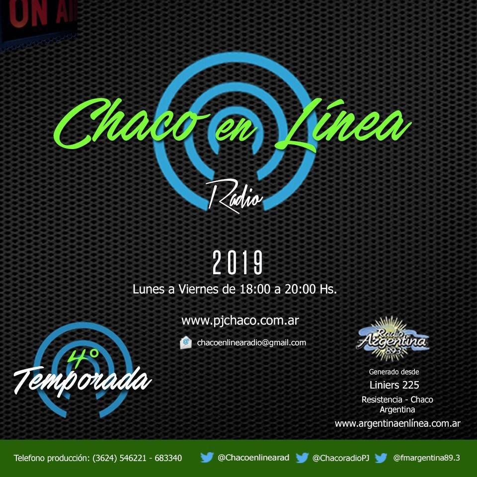 chacoenlinearad's tweet photo. A las 18 hs arranca #ChacoEnLineaRadio por Radio Argentina FM 89.3 y Radio PJ! 📻
Escúchanos también a través de https://t.co/jlFc2atNfi y https://t.co/SQSvgmIPdv https://t.co/J3llq6kROa