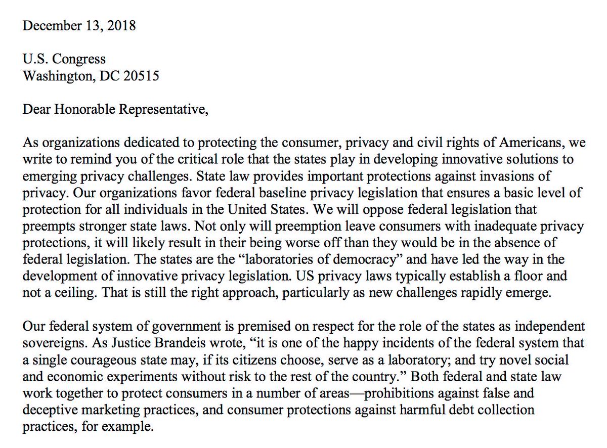 This is a screenshot of the first two paragraphs of the letter, which is available at the URL inside tweet.