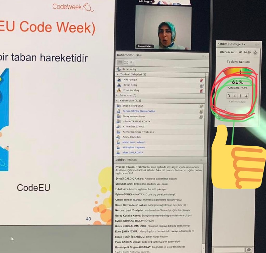 bircankeles's tweet image. Temel Kodlama Becerileri çevrimiçi eğitime katılan 414 öğretmenimize çok teşekkür ederiz.@MersinMEM Codeweek şifresi (cw19-sRBmJ)
ile etkinlik kaydı yapabilir, #Code4All Mükemmellik sertifikası alabilirsiniz
@ziyaselcuk 
@mhbucuk 
@AdemKoca46 
@tretwinning 
@CodeWeekEU 
#CodeWeek