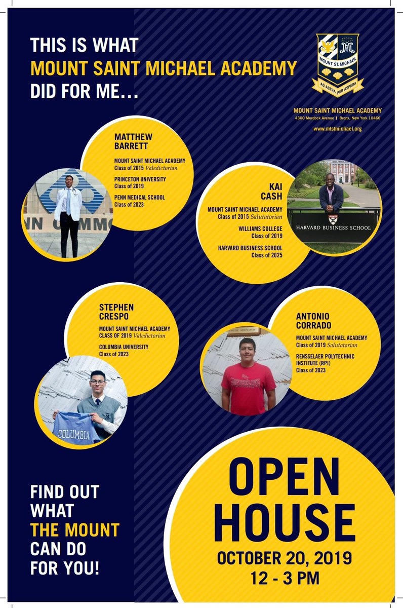 MountToday's tweet image. SAVE-THE-DATE: #OpenHouse2019 Sunday, October 20th. #TheMount #AllBoys #Grades6through12