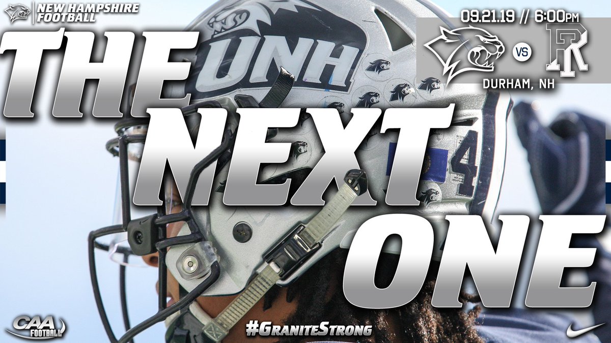 🏠 sweet 🏠.

Excited to be back in the Dungeon this Saturday night to kickoff our first  <a href="/CAAFootball/">CAA Football</a> game.

Saturday // 09.21.19 // 6:00pm // vs URI

#GraniteStrong