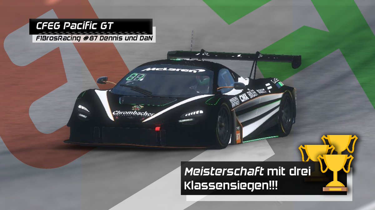 f1brosleague's tweet photo. Der erste Titel für das F1 Bros Racing Team!!! 🏆 Herzlichen Glückwunsch an @D3nn1sFFM und #DaN.
#F1BrosRacing #cfeg #pacificgt https://t.co/yP6pI4JgCj