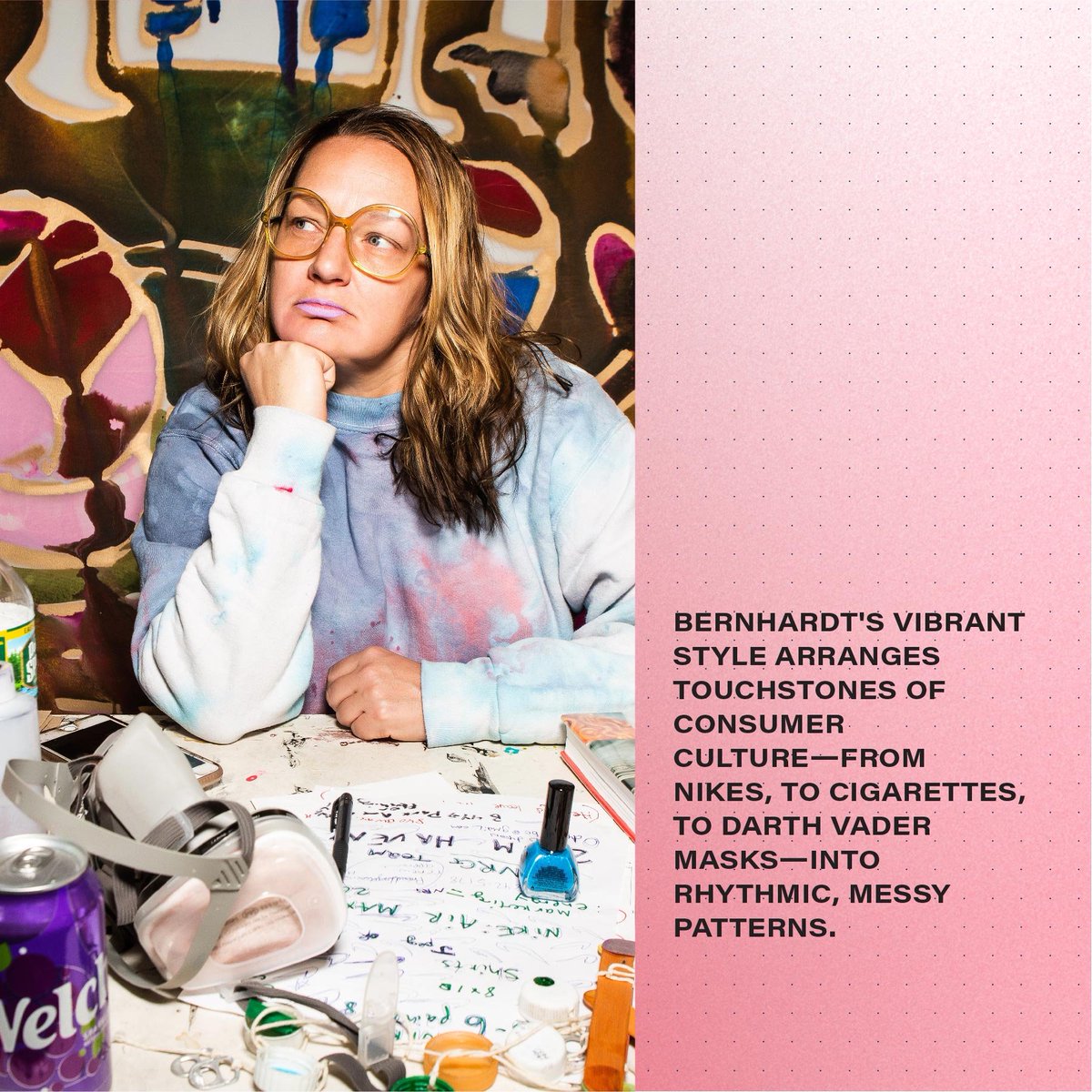 Notre's tweet photo. Next week is a big one for the Notre Talks series—for the first time, we're doing two in one week. The second, on Saturday, September 21 at 2PM, is with the St. Louis-born, NYC-based artist Katherine Bernhardt.

Sign up here
https://t.co/yLhtIhaRrD https://t.co/v9i5bEIqVN