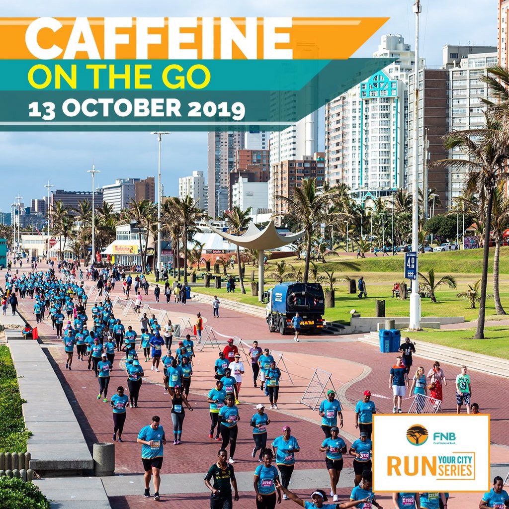 DURBAN!!! are you ready? #FNBDurban10kCitySurfRun #Durban10k . This 3rd edition of the scenic 10km race is taking place on Sunday 13th October, HOWEVER, entries close on 1st October' 19. Register online NOW durban10k.com ... can't wait to C U #DurbaNites
#FNBRunYourCity