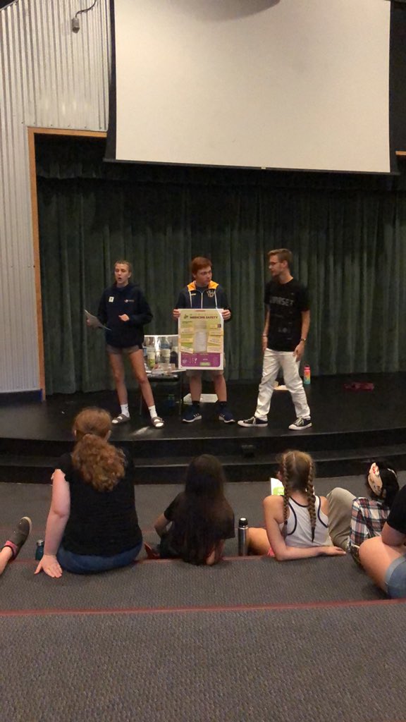 DrugFreeCecil's tweet photo. Drug Free Cecil Youth Coalition members teaching county 6th graders about OTC safety! #drugfreececil #drugfreececilyouthcoalition #preventionworks #otc https://t.co/Drlg8j4jOh