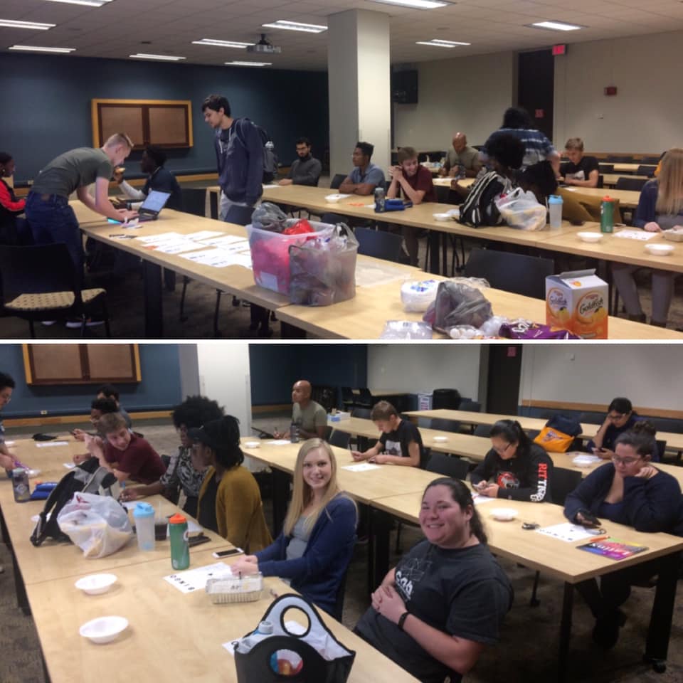 CommutersatRIT's tweet photo. It's not too late to come to our Bing-OCCS event! Join in on the fun games and activities for the chance to win a 🎉$10 Amazon Gift Card🎉 or OCCS/HBO swag. 🕧We'll be playing till 6PM in SAU 1829. #RITCommuters #CommuterSpiritWeek #RITCSW https://t.co/3XMWj4uIBV