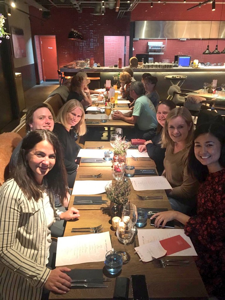 Lovely dinner tonight <a href="/refineryedin/">The Refinery Bar</a> with our <a href="/FlyLoganair/">Loganair</a> fam trip group from Norway! #MakeItEdinburgh