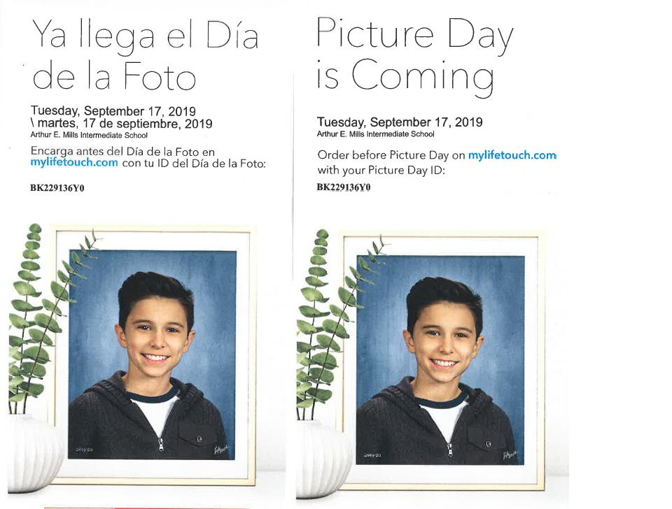 millsinter's tweet photo. Picture Day is tomorrow. Come to school dressed to impress and ready to give a big smile :-) #mills #millsinter #fldusd #supfreitas https://t.co/9l3F3NKwyi