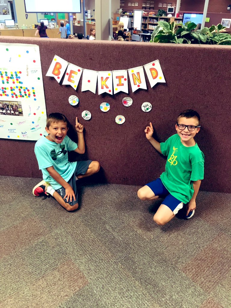 MsParrish9's tweet photo. Today was the 150th anniversary of Noblesville Schools, so we wrote a total of 150 nice “dot letters” and passed them out to people around the school that we thought deserved a little pick me up! I am so proud of my second graders for their creative, kind words! #greatteachingin https://t.co/DkESvvnW0Z