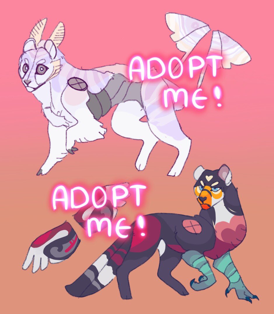 arnee_doggoat's tweet photo. New adopts!!
|
Tiger x moth adopt! โ๏ธOffer art or money โ๏ธ ๐พ Set price: 20$ ๐พ
|
Toucan x feline โ๏ธ Offer art or money โ๏ธ ๐พ Set price: 20$ ๐พ
|
Paypal (25$)>Characters (very picky)> Art ( Quality over quantity)
#offertoadopt #ota #auctiontoadopt #atd #furryadoptable https://t.co/5Me5jsWDoD