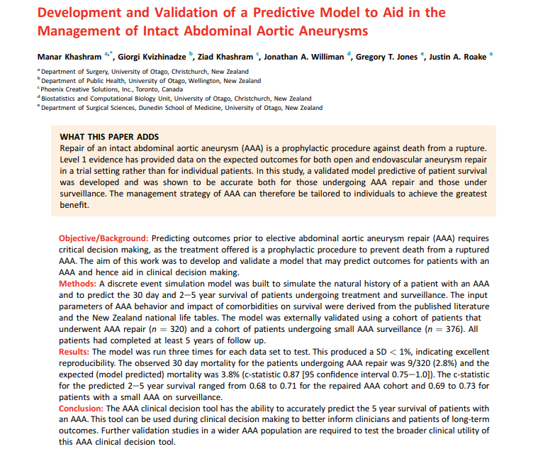 Dept Surgery & Critical Care University of Otago tweet media