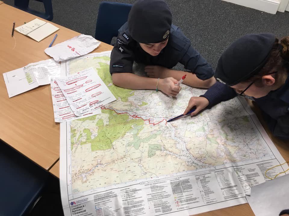 2364Sqn's tweet photo. Tonight some of our cadets were route planning for a 2 day expedition, and no, there isn’t a McDonalds on route!! 🙂🍔🍟🥤🏕 walking 🚶‍♀️ 🚶‍♂️ https://t.co/XanPfR30Ff