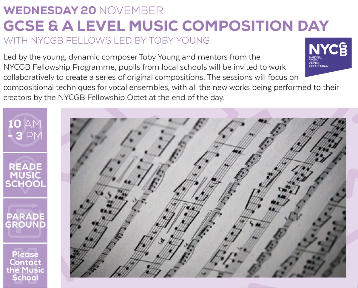 We hope you can join us. Please email music@royalhospitalschool.org for more information. #alevelmusic #gcsemusic #composition