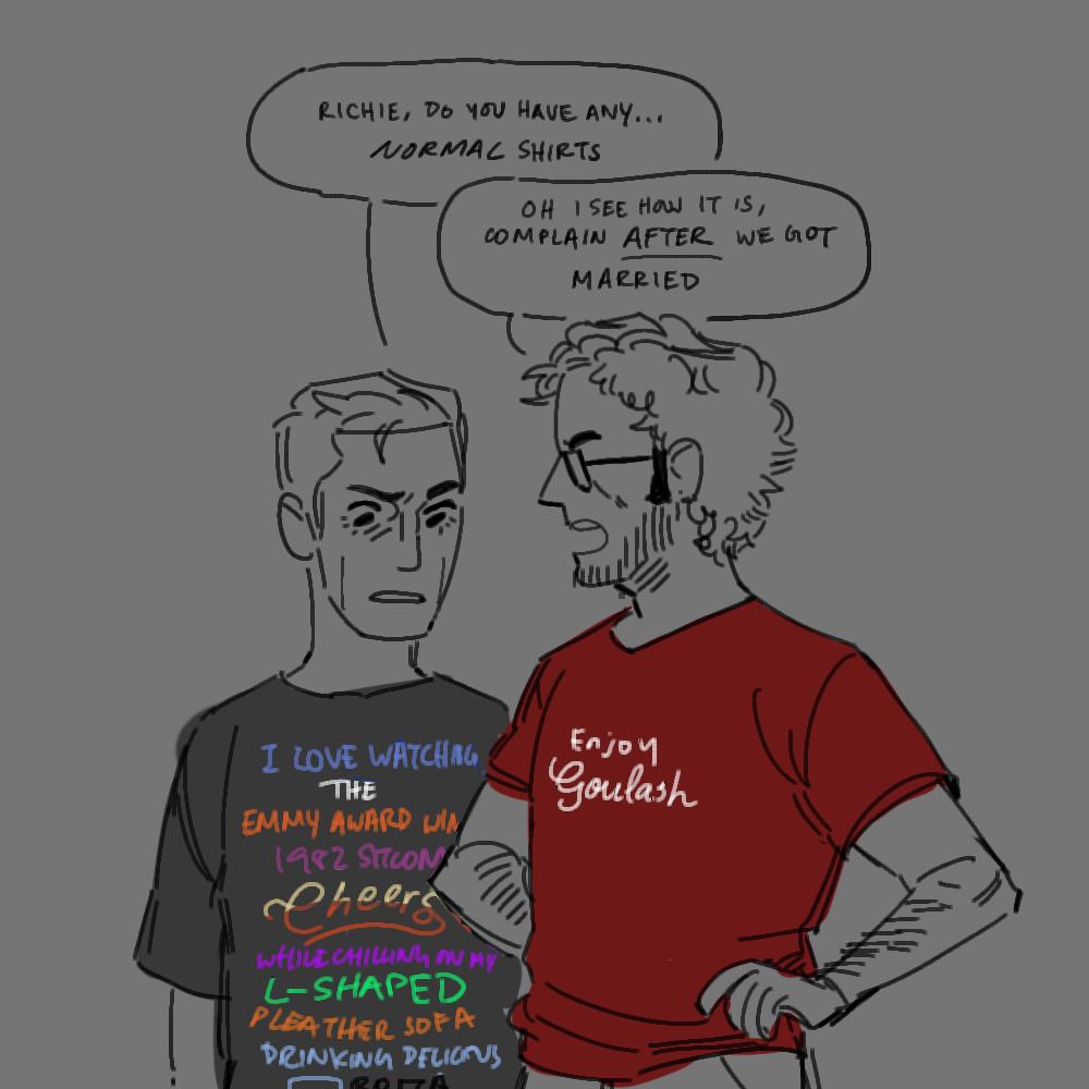 #reddie richie "what's a normal shirt" tozier 