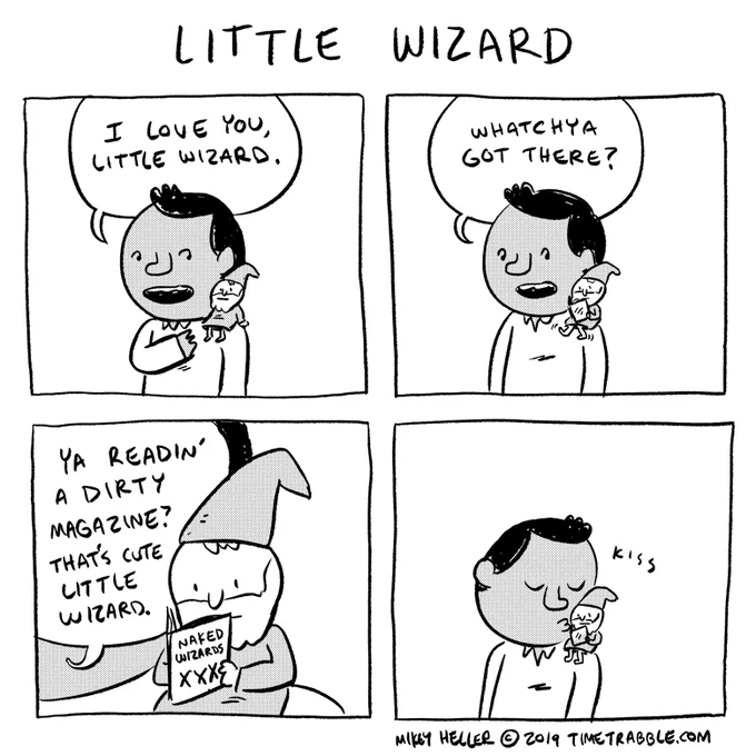 i drew a comic about a little wizard 