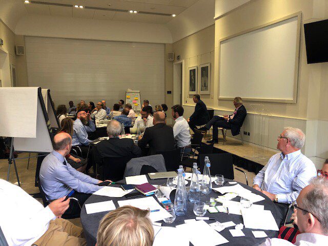 Lanespace's tweet photo. @CSkidmoreUK today opened the first #RoboticsGrowthPartnership workshop hosted by @RAEngNews. A pleasure to be working with fellow Co-chair @PClarke_Ocado and the #UKRobotics community putting UK at the cutting edge of the global smart robotics revolution. @SustDev Goal 9 moving! https://t.co/qJ50AmBqvV