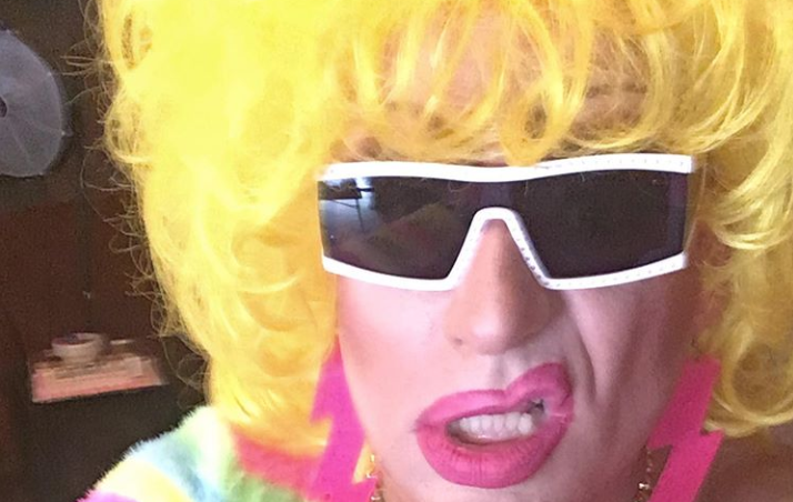 Heklina's tweet photo. Backstage selfie at #daytimerealness yesterday https://t.co/LavPZ5xVXb