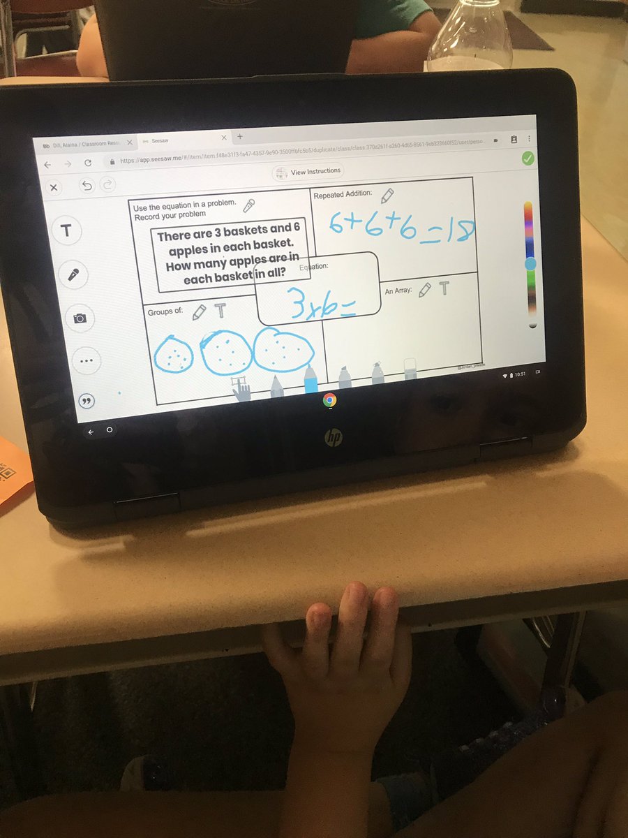 missdillteaches's tweet photo. So excited to try our first @Seesaw lesson this morning! The best quote today was, “It doesn’t even feel like we did math, we just had fun!” 👏🏼👏🏼👍🏼👍🏼 @UHHTSD @WeAreHTSD  Thank you for the recommendation @KamiButterfield !!! https://t.co/FetKXoEa3o