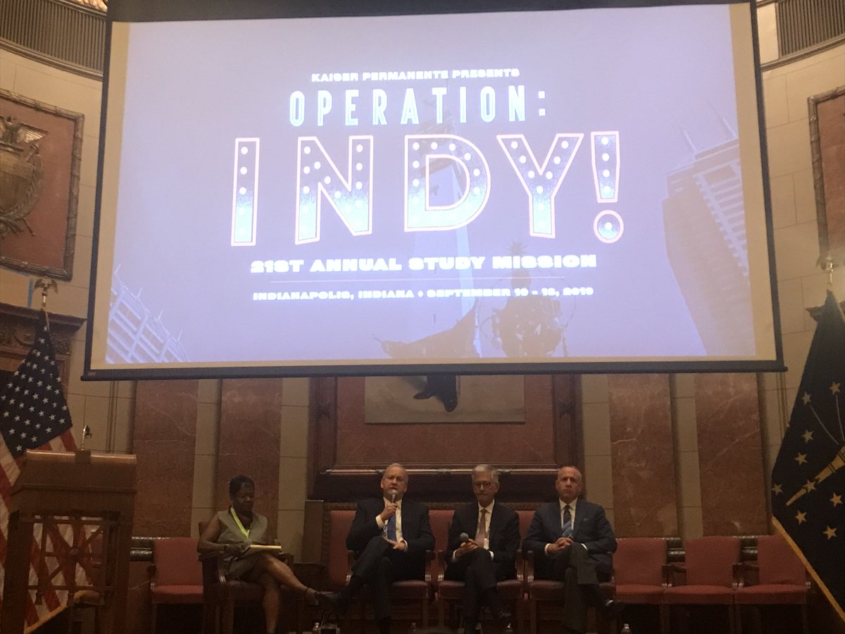 KeriLThomas's tweet photo. Thank you to former Indianapolis Mayors Bart Peterson, @GoldsmithOnGov, and Sacramento @Mayor_Steinberg for your collaborative leadership this week at #StudyMission19. Great to hear their different views on lifting up communities and crossing partisan divides. https://t.co/leZN9nHUOj