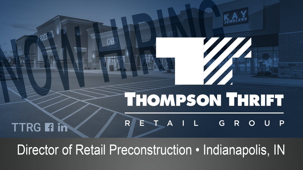 Are you interested in the best chapter of your career?

TTRG is looking for a Director of Retail Preconstruction to join our Indianapolis office. Visit the link below to learn more.

ow.ly/1MnX50wbVcW

#Career #Job #JoinTT #Construction #Precon #Opportunity #ThompsonThrift
