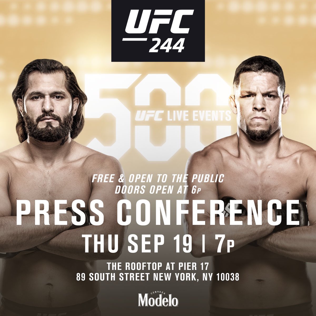 ufc's tweet photo. Buckle up, New York. See you Thursday 🗽 #UFC244 https://t.co/FRnOgskw4I