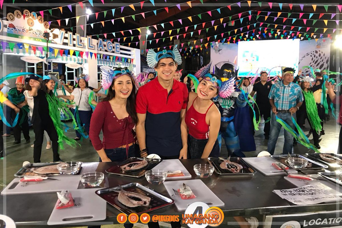 ukgdos's tweet photo. Kung kahapon ay nakisaya ang #UKGSquad na sina Roxy, Martin, and Pat sa 56th Fish Conservation Week kasama ang ating mga Kapamilya sa BFAR, ngayon naman abangan ang pakikisaya nila sa Bañamos Festival sa Laguna! 😍🎉 https://t.co/ge5tXVbSdE