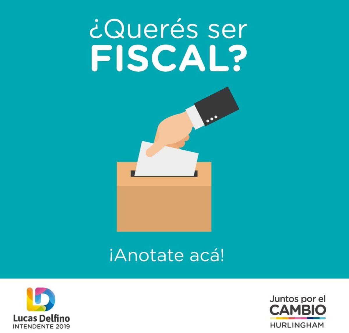 DelfinoLucasOk's tweet photo. Si queres ser fiscal en la elección del 27 de octubre🗳 en #Hurlingham, te pido por favor que completes este formulario. Pronto, nos ponemos en contacto! 📲
https://t.co/3nWzH4JWZT https://t.co/LWdETTYduA