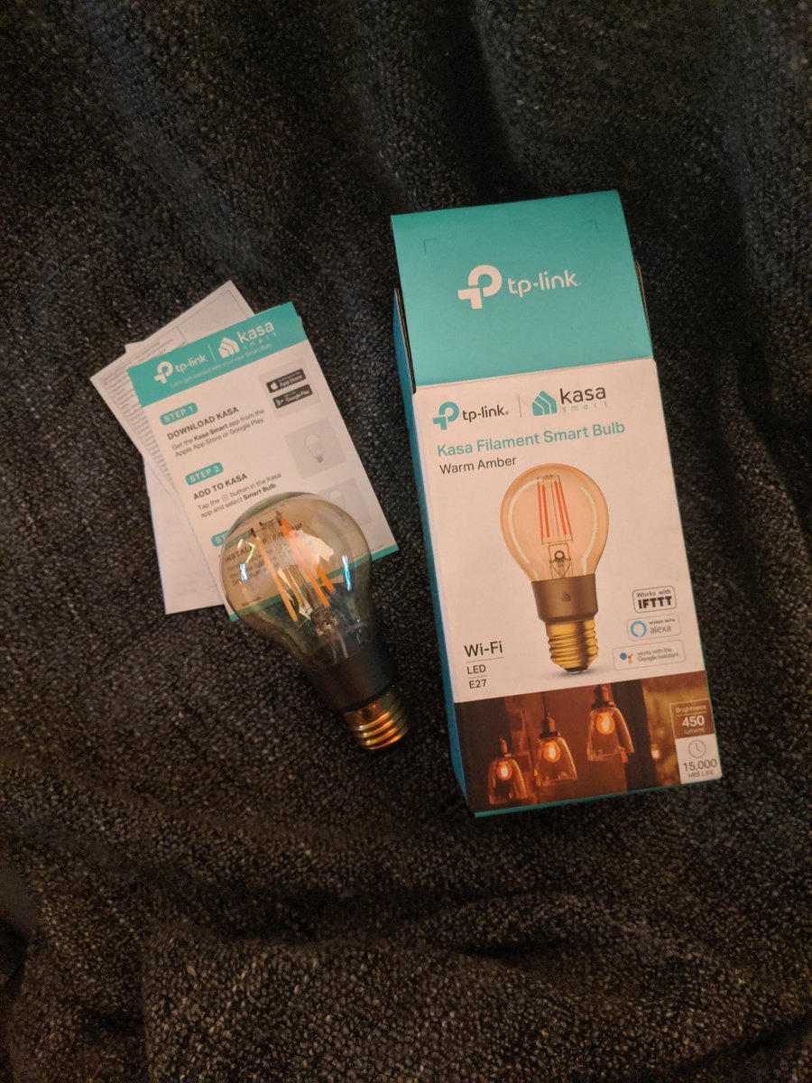 intwohomes's tweet photo. Think smart bulbs look ugly? Think again! This new @TPLINKUK bulb is beautiful 😍 plus there's no plastic in the packaging, YES TP-Link! We have this to review and will be sharing online soon! #smarthome #wifibulb #smartbulb https://t.co/KqRZ31BobR