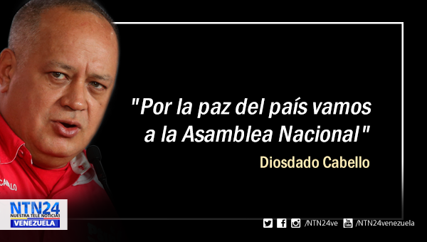 NTN24ve's tweet photo. “Vamos a la Asamblea Nacional”: Diosdado Cabello ratifica reincorporación al parlamento https://t.co/11Pw1Wlbhf https://t.co/czZifcYYN3