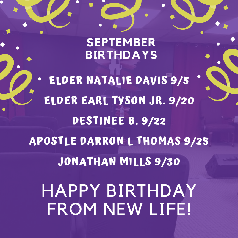 therlifechurch's tweet photo. To our birthdays in September, Happy Birthday! On your special day, I pray that God will continue to warm your heart and lift your spirits while granting you peace and serenity on this very special day of yours. #September #HappyBirthday #nlam #nlamchurch #newlife https://t.co/td0MZZof19