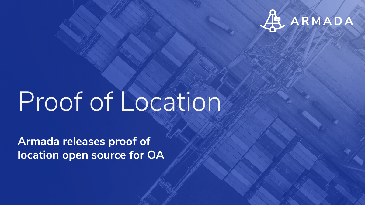 ArmadaChain's tweet photo. Armada Chain releases Proof of Location Open Source for OA

#hederahashgraph #hbars #armadachain #oa #supplychain #innovation

https://t.co/kZ9B6J9g7v https://t.co/5lmsLFKksx