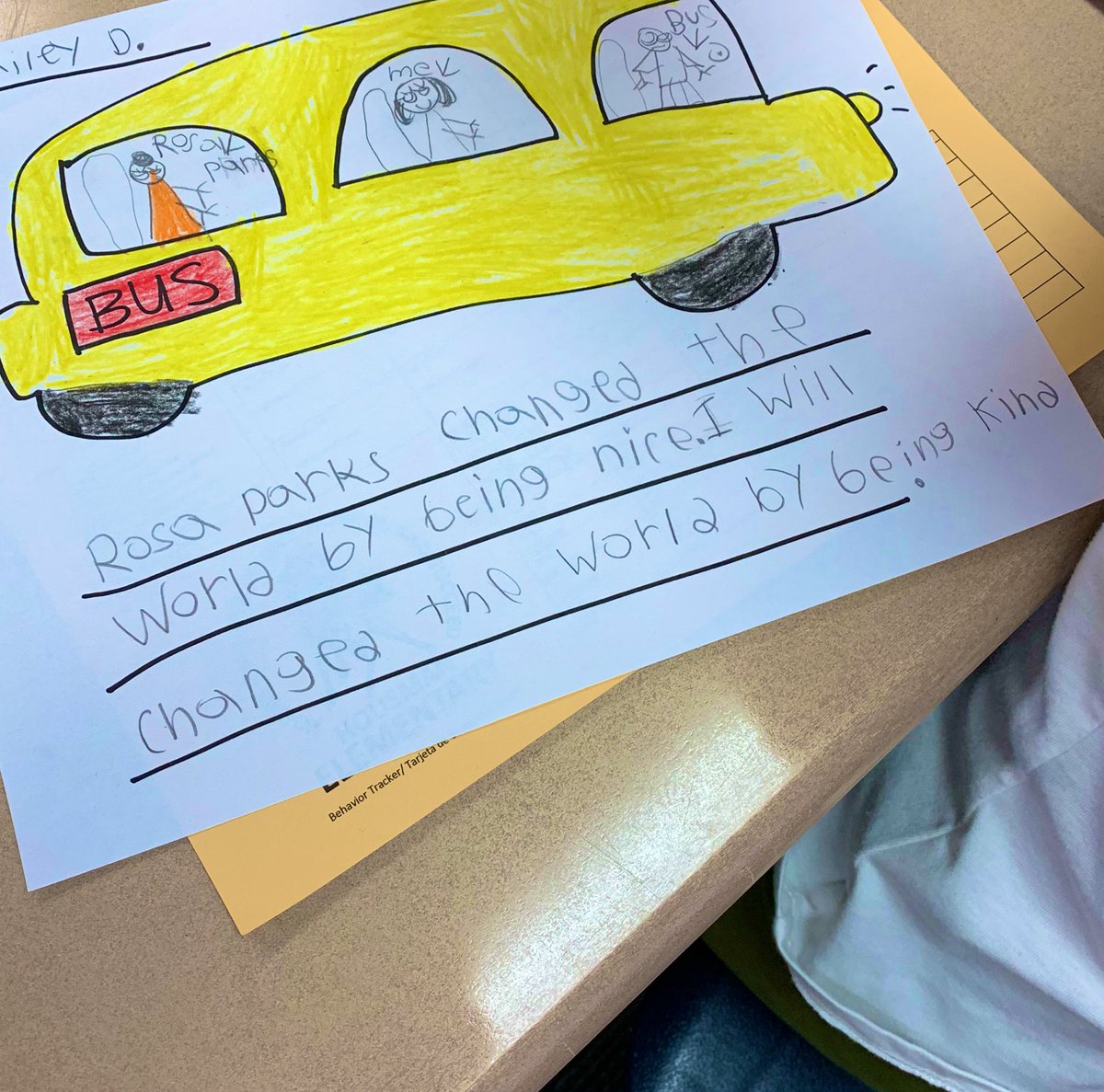 HMEfirstgrade's tweet photo. Rosa Parks is our world changer we are talking about today, but these kids will change the world tomorrow! #socialstudies #rosaparks https://t.co/SpPgWZ9yAk
