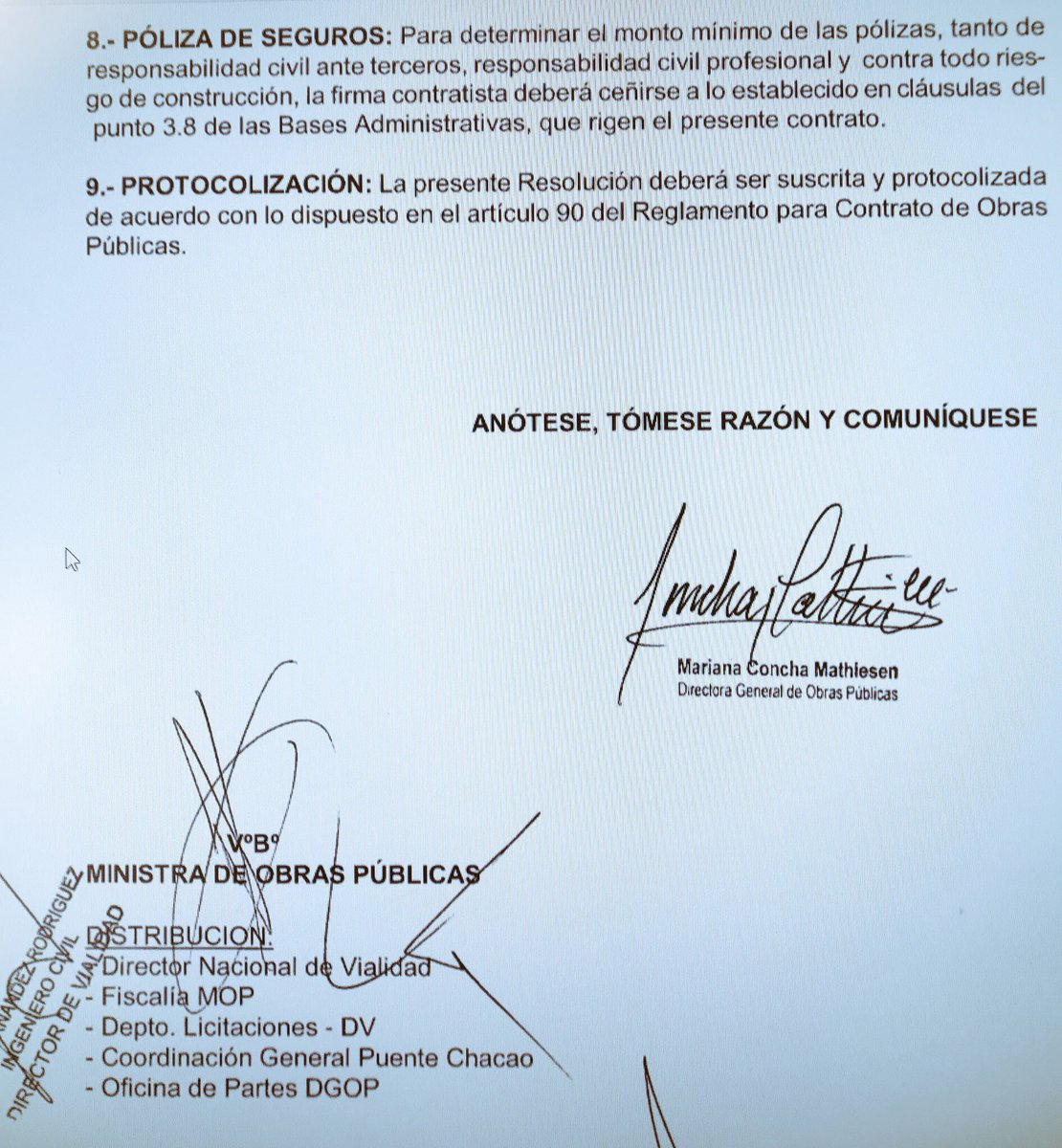 jgalemparte's tweet photo. 1. Es fácil mentir, y hacerle caso a lo que dice un delincuente. 
OAS jamás ha tenido un contrato de OOPP que no sea el del Puente Chacao que fue licitado y adjudicado en Gobierno del Presidente Piñera I con antecedentes: Decreto de Adjudicación del Puente Chacao. (Hilo) https://t.co/cND4ywfxXd