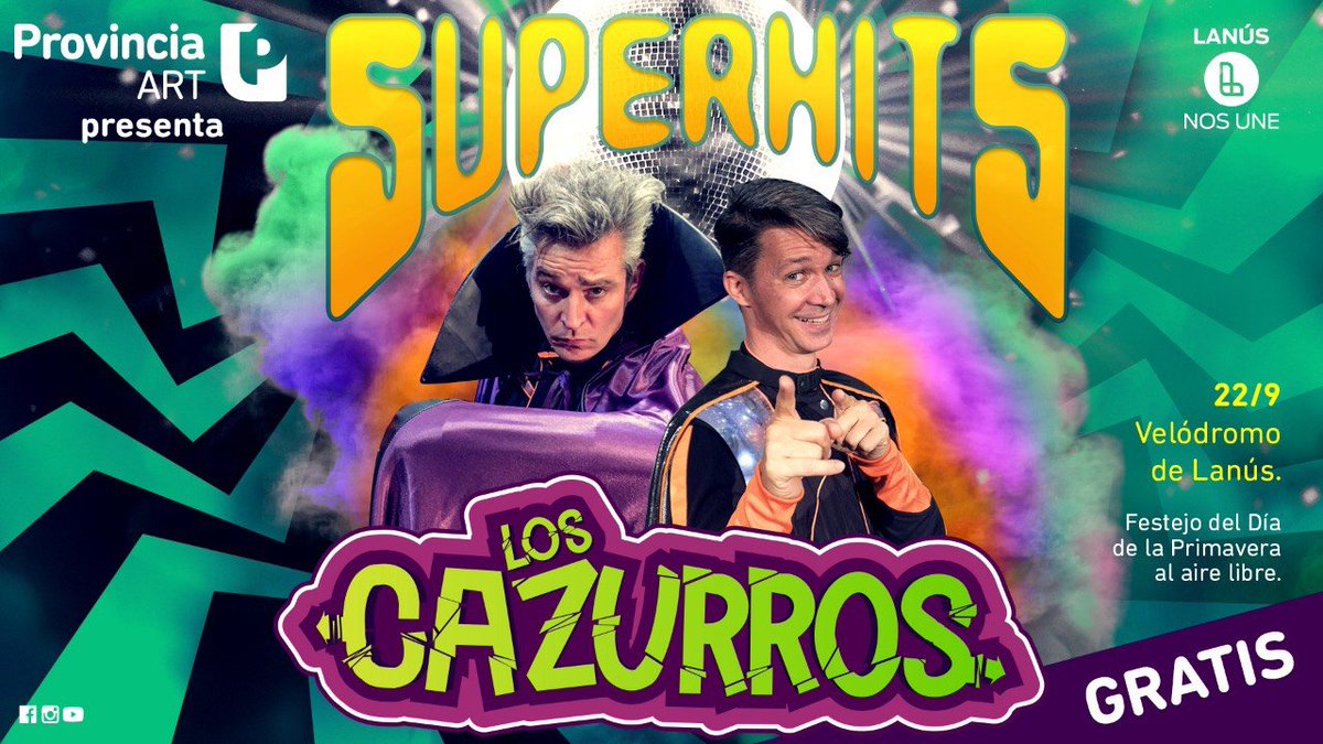 ¡Atención Lanús!⭐💫Junto a #ProvinciaART presentamos el domingo 22/9 nuestras historias más divertidas y desopilantes para que se ría toda la familia! La función es gratuita y comenzará a las 16 hs. en el Parque Eva Perón-Velódromo (Córdoba y Purita)📍
¡ASAUO! 🦸