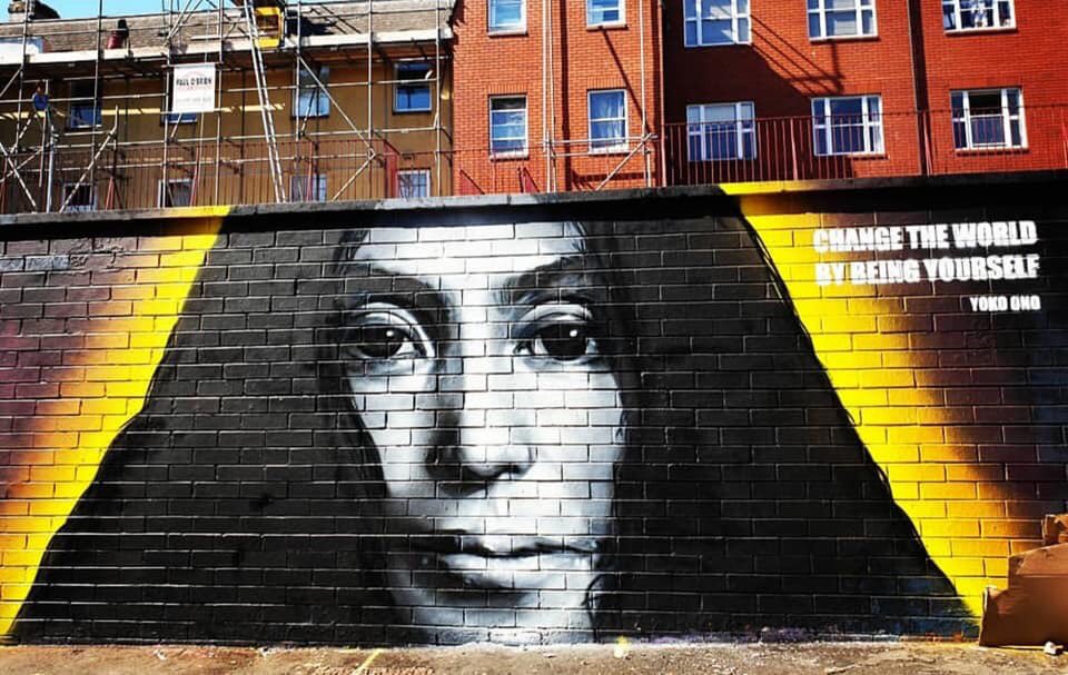 cr_robino's tweet photo. #HazardOne Well done stunning piece.#YokoOno #Interventions/2 #MoonSt next to @LakotaBristol We are totally chuffed . https://t.co/I2O102CDHw