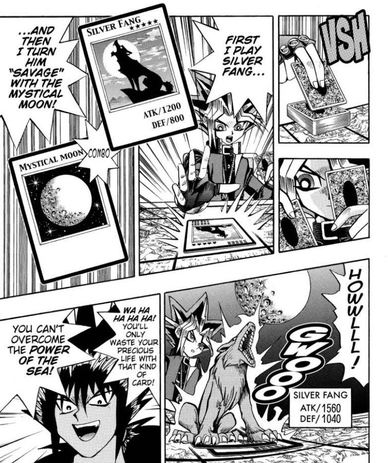 I think my favorite era of Duel Monsters in Yu-Gi-Oh! is when the game functioned around the surrounding fields and how they affect different monsters. This moment in particular is probably my favorite example of such.