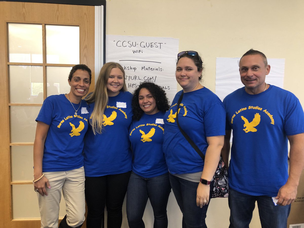 MaribelCorbett's tweet photo. Burns Latino Studies Academy Data Wise Cohort 2 representing proudly today! Engaged in meaningful learning today! #WeGotThis😊 https://t.co/UPR7SOOVOz