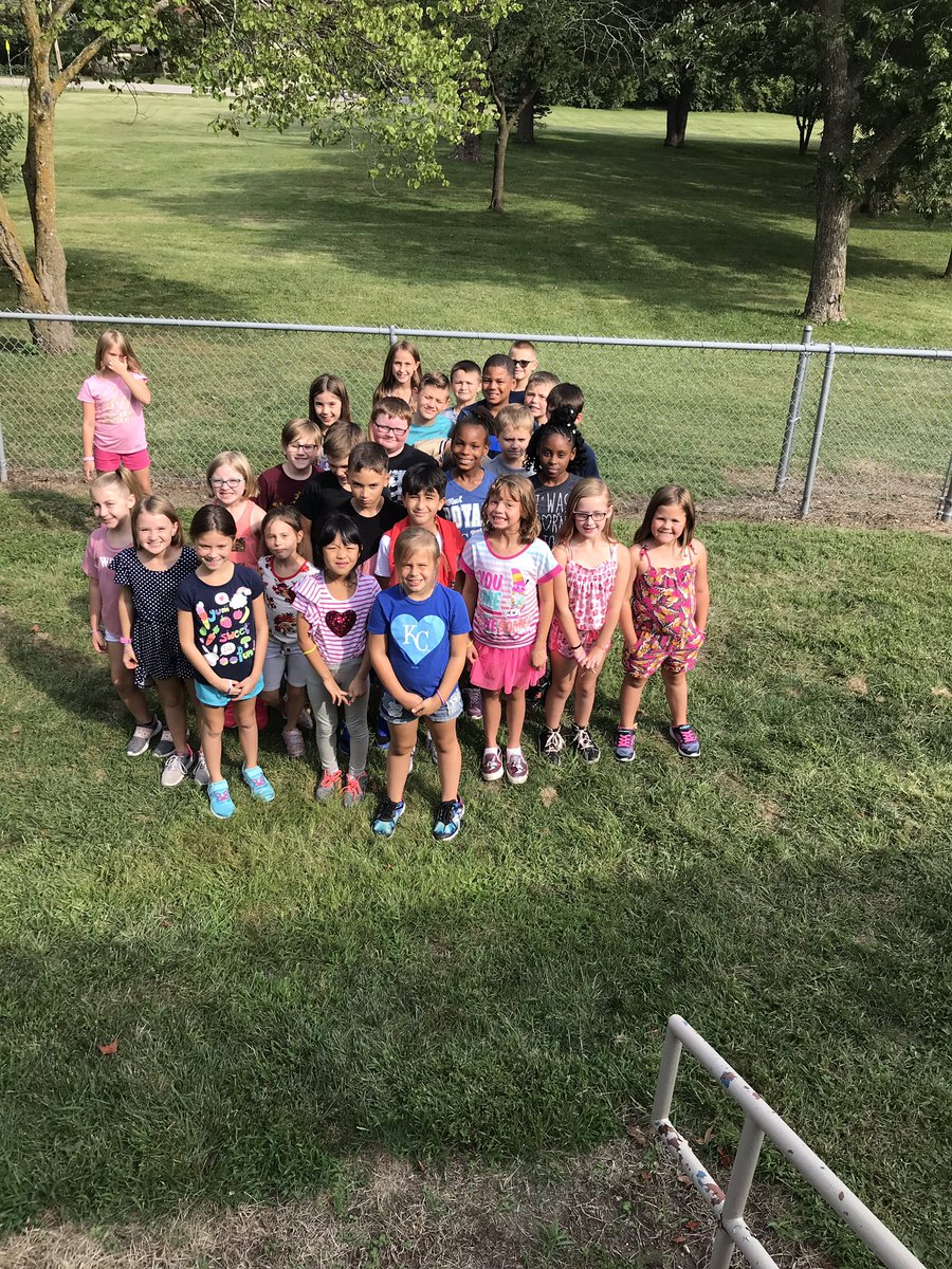 Dot Day at Nashua! 3rd graders made a large human dot #dotday19 <a href="/NashuaStars/">Nashua Elementary</a>