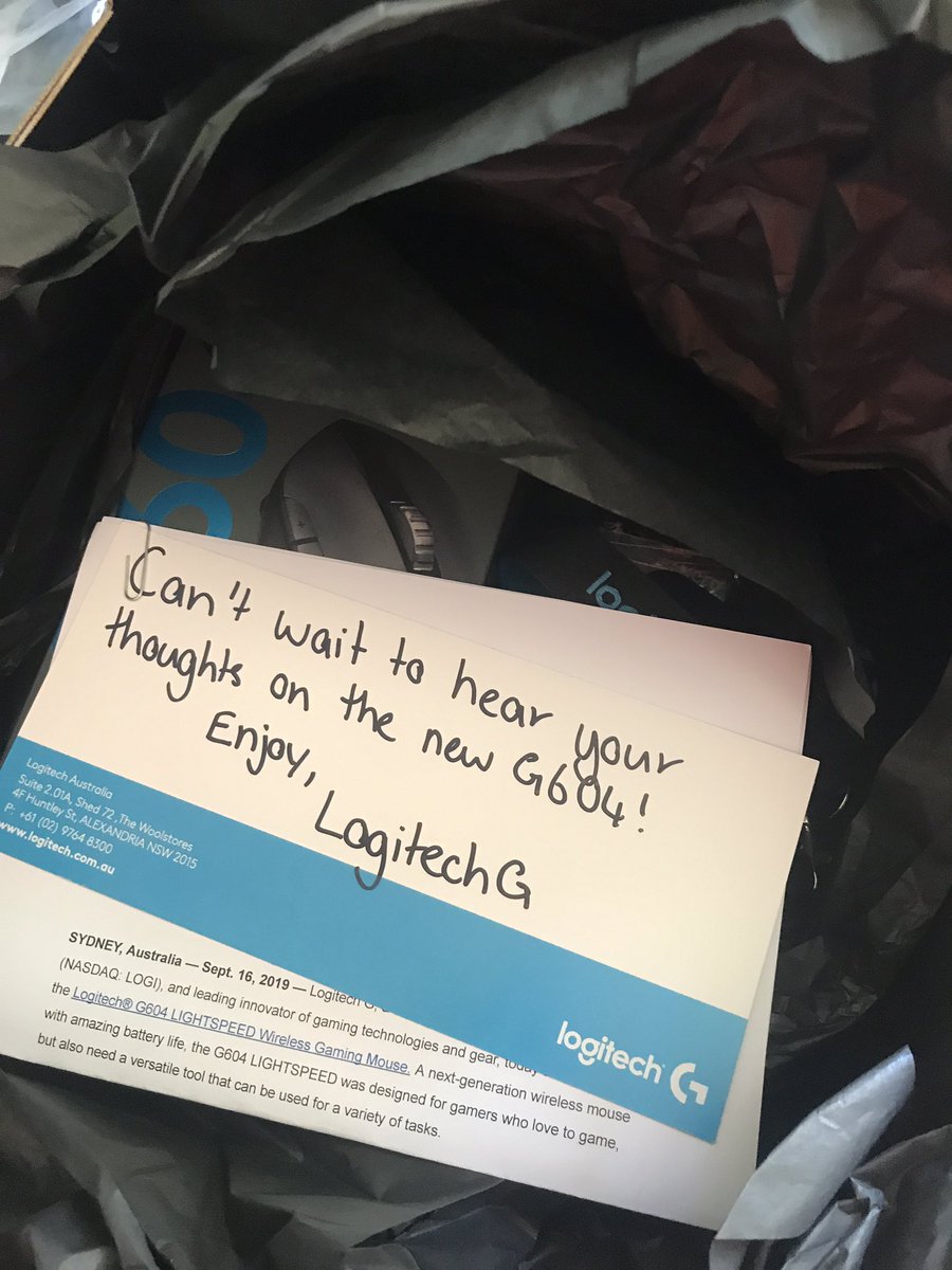Huge thanks to <a href="/LogitechG_ANZ/">Logitech G ANZ</a> for sending that exclusive love over to the Bow tie community! 

The new G604 wireless mouse is top of the line product 👌
