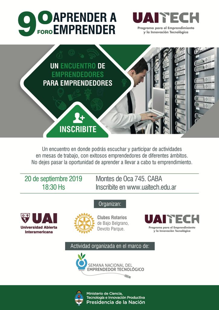 Netimaker's tweet image. ¡Gracias @EmprendeUAI por la invitación!

Nuestra netier @maraprovenzano estará contando cómo aprendió a emprender el próximo 20/9 junto a un panel de empresarios con proyectos de base tecnológica.

Inscripción abierta y más info en: uaitech.com.ar/Home/Nota/619
